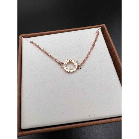 Coach Rose Gold Open Circle Pendant - Picture 3 of 8